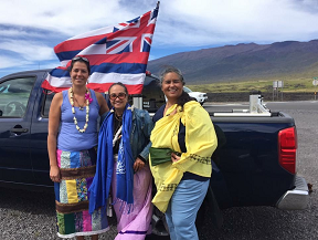 Chantelle, Aunty Pua and Renee in Hawaii
